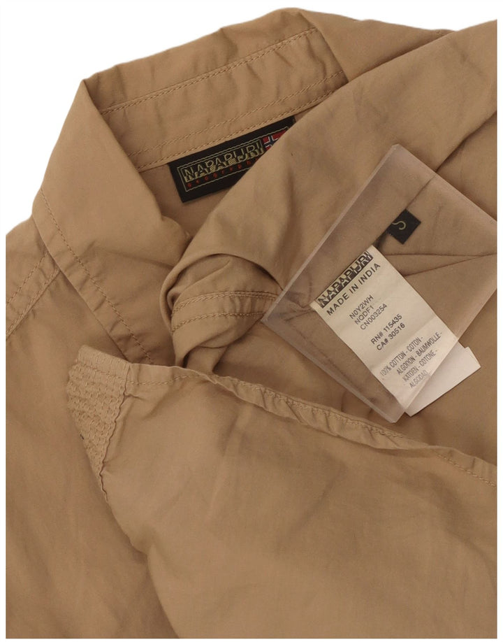 Camisa Napapijri Hombre Small Beige Algodón