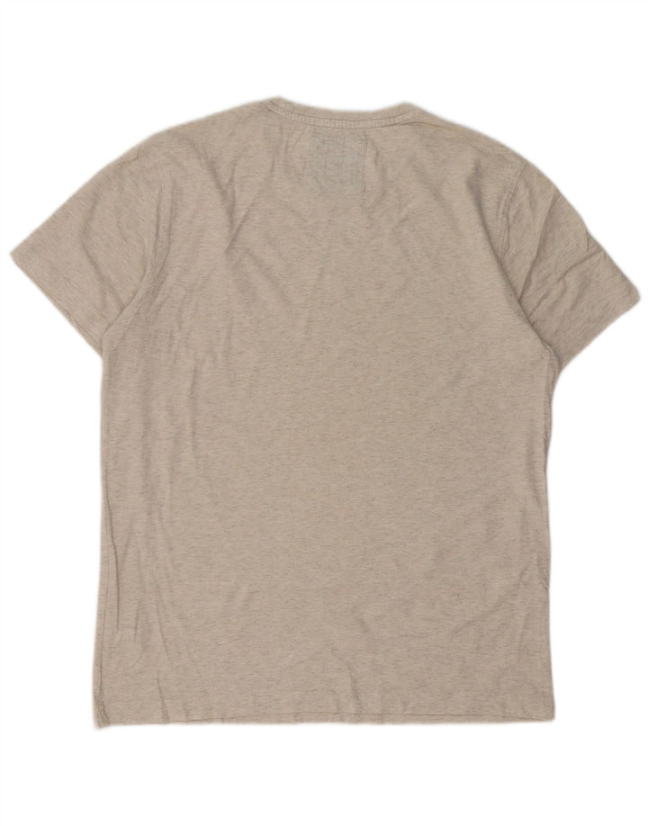 Crew Clothing Camiseta para hombre Top Algodón moteado gris medio