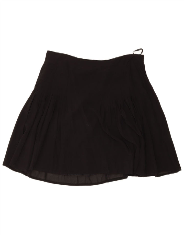 Blunauta Minifalda para Mujer IT 46 Grande W36 Seda Negra