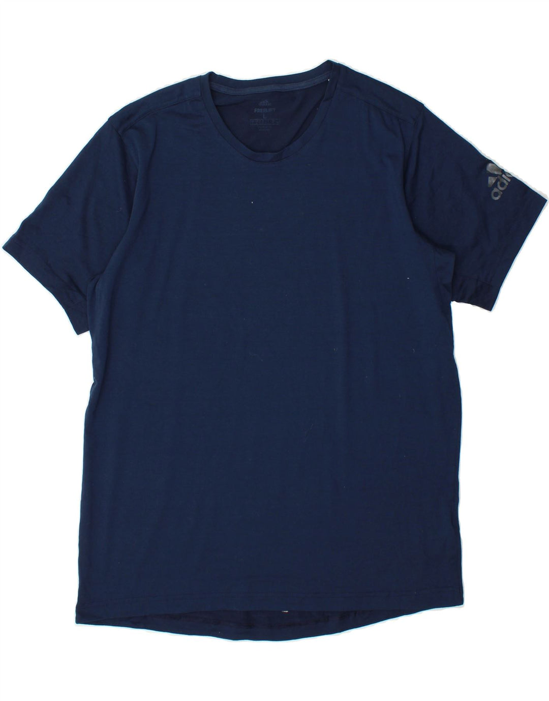 ADIDAS Mens Climalite T-Shirt Top Large Navy Blue Polyester Vintage Adidas and Second-Hand Adidas from Messina Hembry 