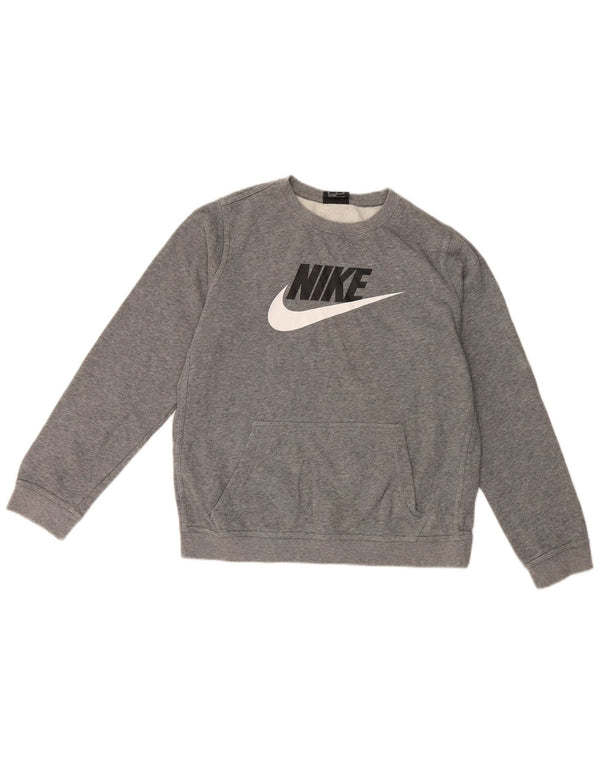 Nike Sudadera gráfica para niños 13-14 años XL Gris Algodón