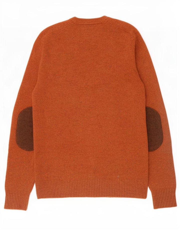 Gap Jersey De Cuello Redondo Para Hombre De Lana De Cordero Marrón Grande