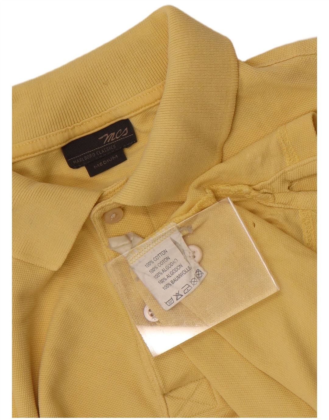 Marlboro Classics Polo Hombre Algodón Amarillo Medio