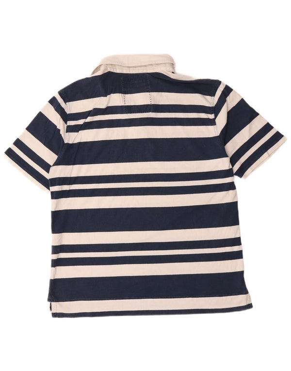 Crew Clothing Polo de rugby para hombre XL Algodón a rayas azul marino