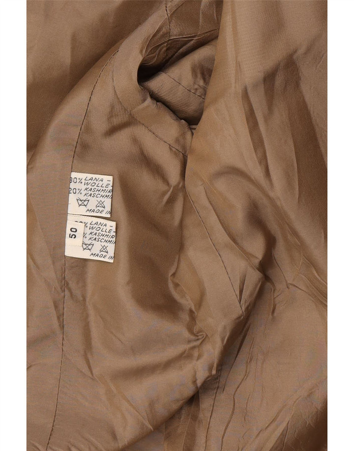 Herno Donna Chaqueta tipo blazer de 2 botones para mujer IT 50 XL Lana de pata de gallo marrón