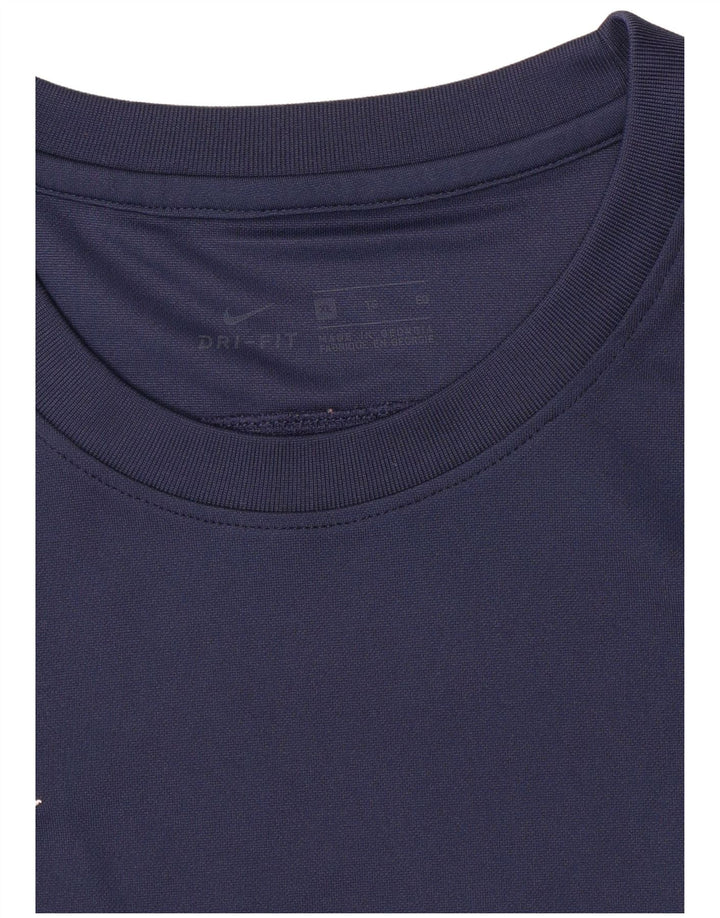 Nike Camiseta Dri Fit para Hombre Top XL Azul Marino