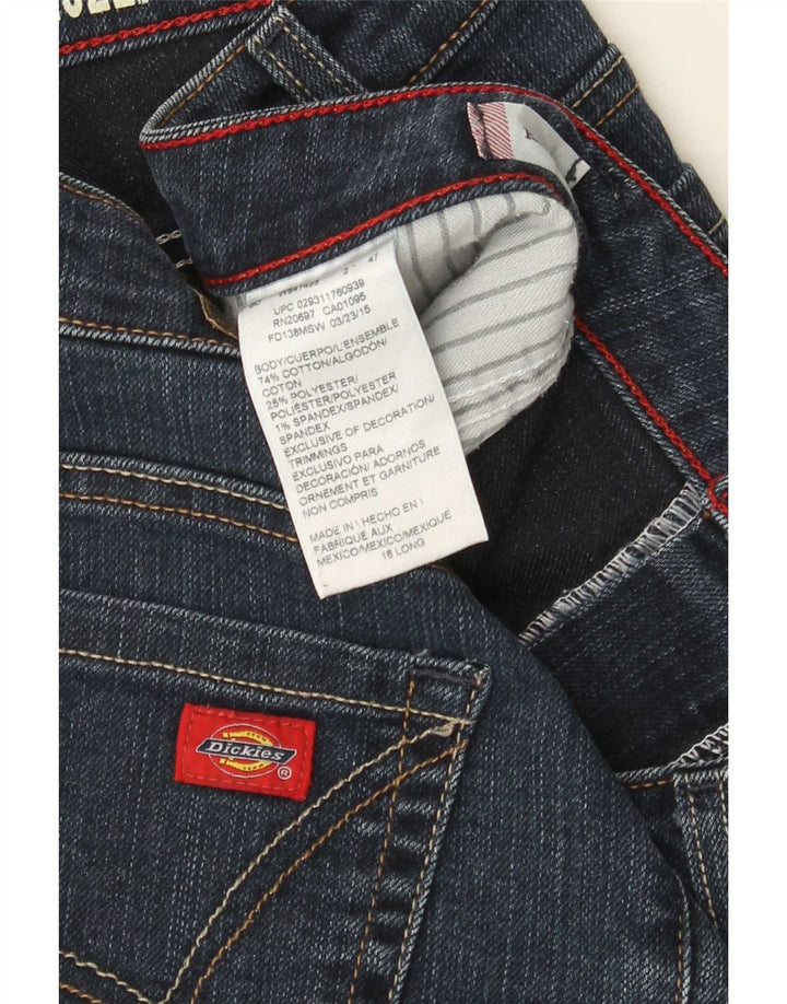 Dickies Jeans Bootcut para Mujer US 16 2XL W36 L33 Algodón Azul