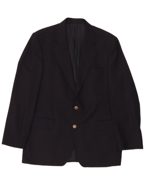 Magee Chaqueta Blazer de 2 Botones para Hombre UK 42 XL Azul Marino Lana Nueva