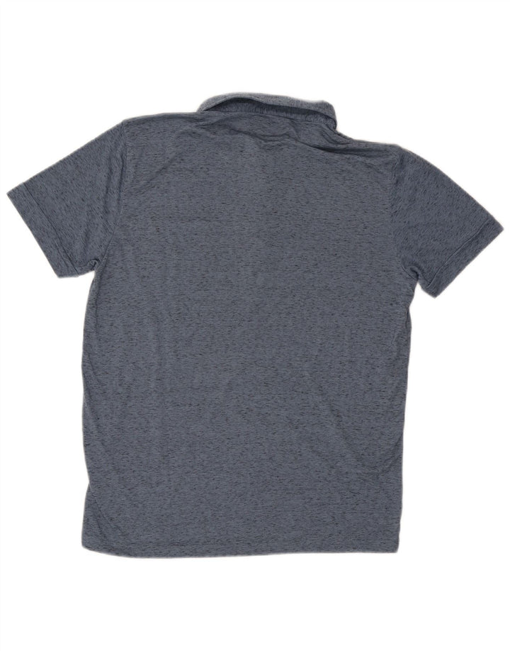 Marlboro Classics Polo para hombre Poliéster moteado azul grande