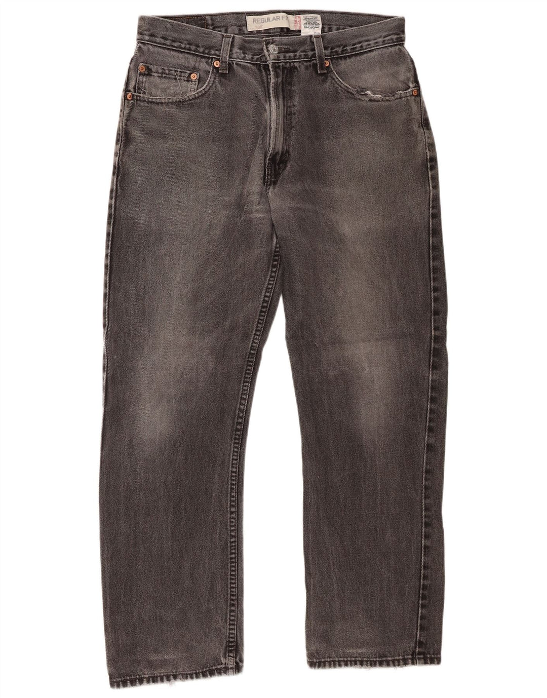 Levi's Vaqueros rectos de corte regular 505 para hombre W33 L30 Algodón gris