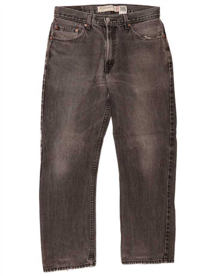 Levi's Vaqueros rectos de corte regular 505 para hombre W33 L30 Algodón gris