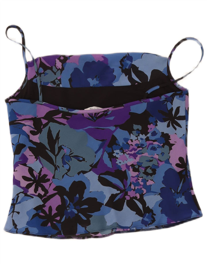 St. Bernard - Top corto para mujer, talla 40, talla mediana, multicolor floral
