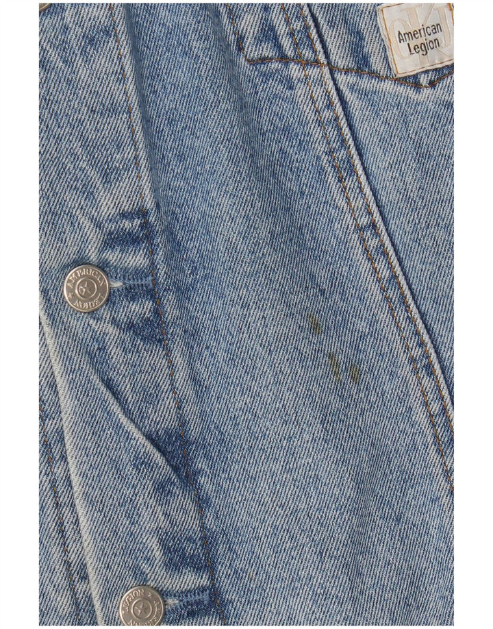 Vintage hombres chaqueta de mezclilla Reino Unido 42 XL azul