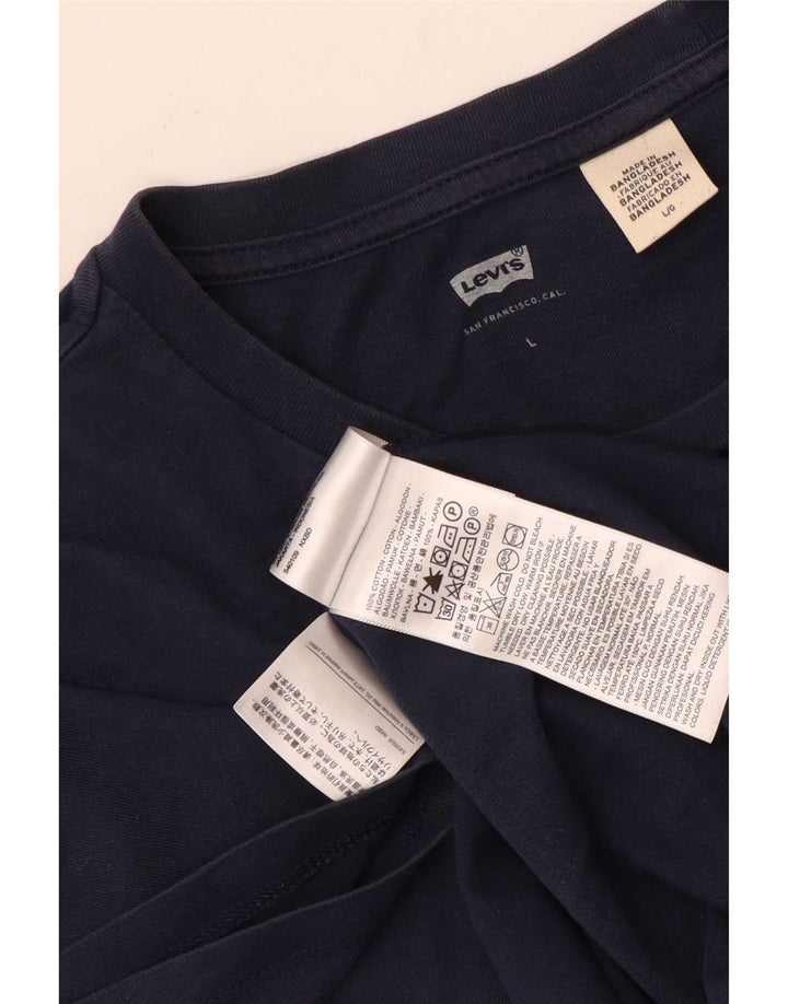 Levi's - Camiseta para hombre, talla grande, algodón azul marino