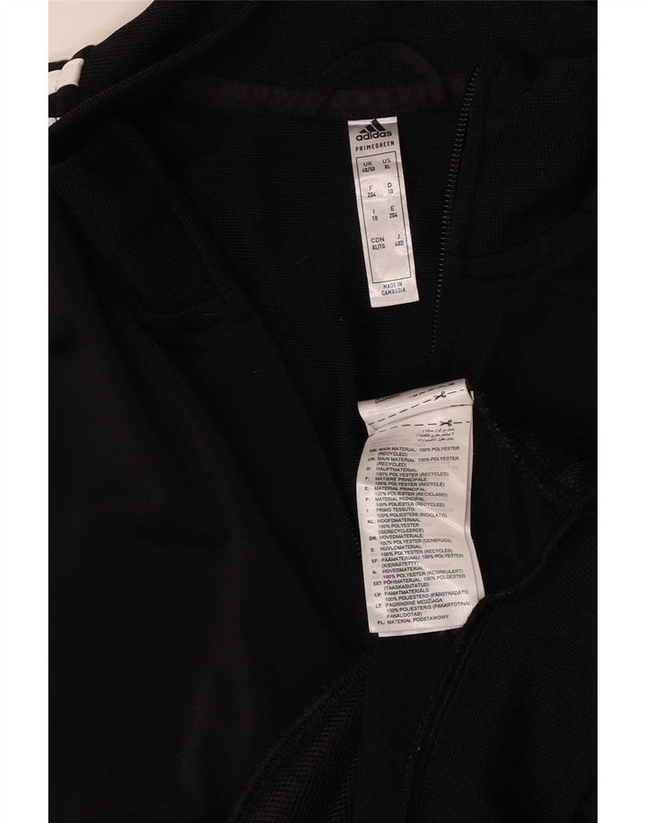 Adidas Chaqueta de chándal para hombre UK 48/50 XL Poliéster negro
