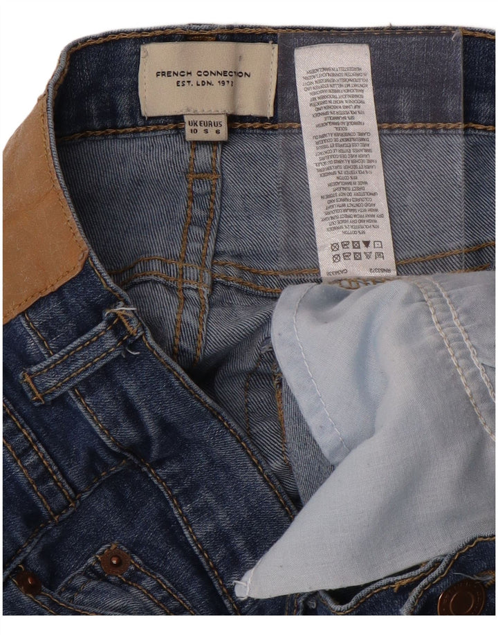 FRENCH CONNECTION Vaqueros pitillo para mujer UK 10 Small W28 L29 Algodón azul