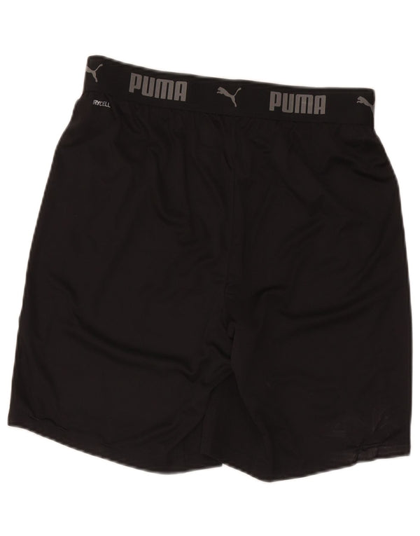 Puma Pantalones cortos deportivos gráficos para hombre Poliéster negro mediano