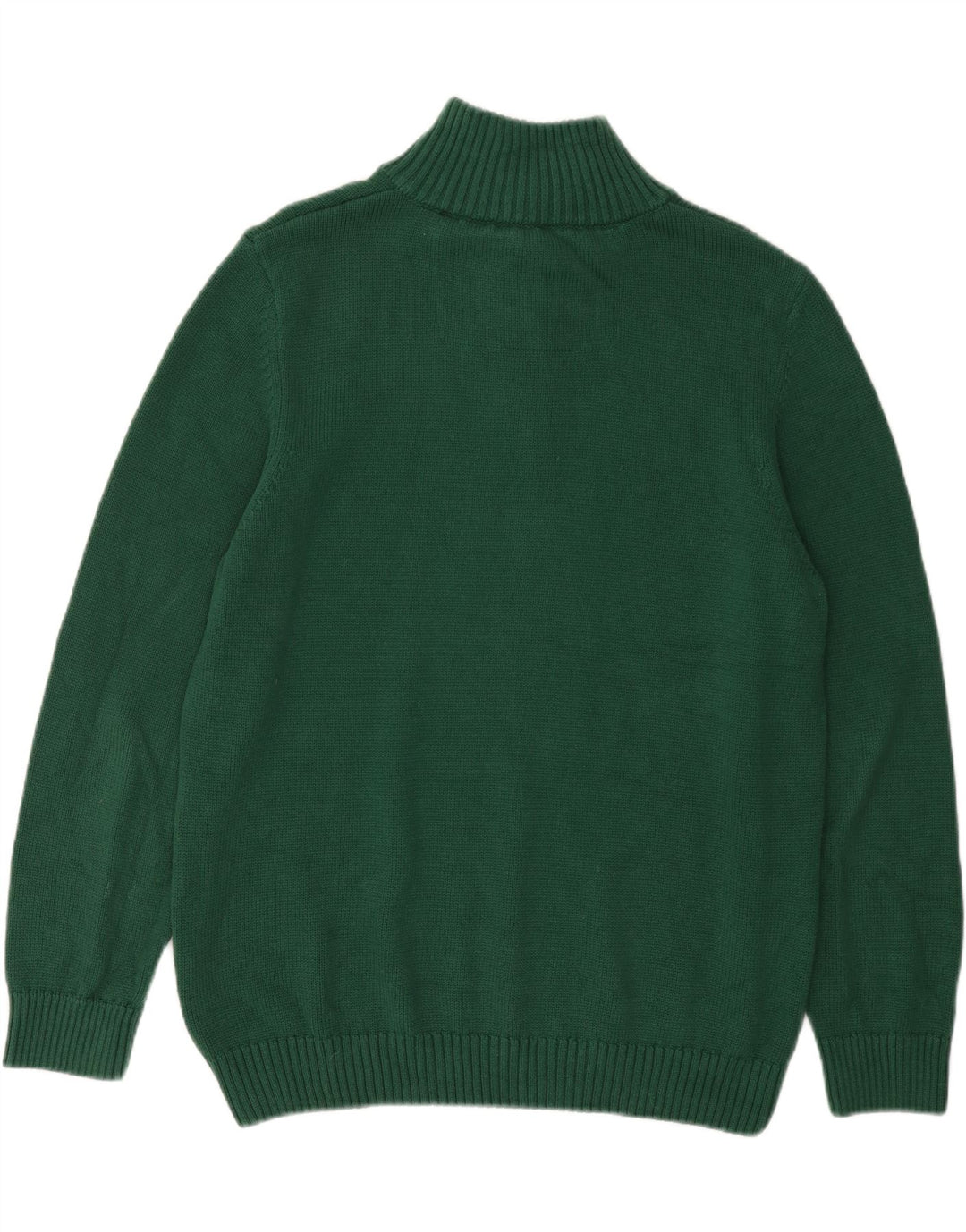SUPERDRY Suéter tipo jersey con cuello y cremallera para hombre 2XL Algodón verde