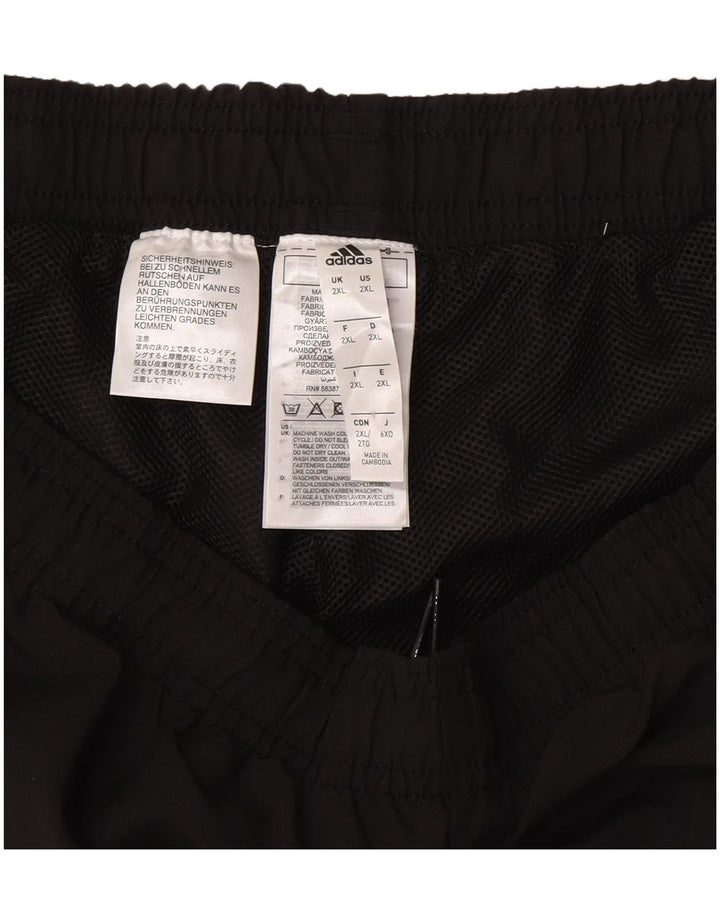 Adidas Pantalones de chándal para hombre 2XL Negro Poliéster