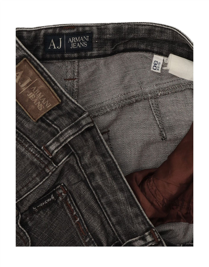 ARMANI Mens Bootcut Jeans W30 L28 Grey Classic