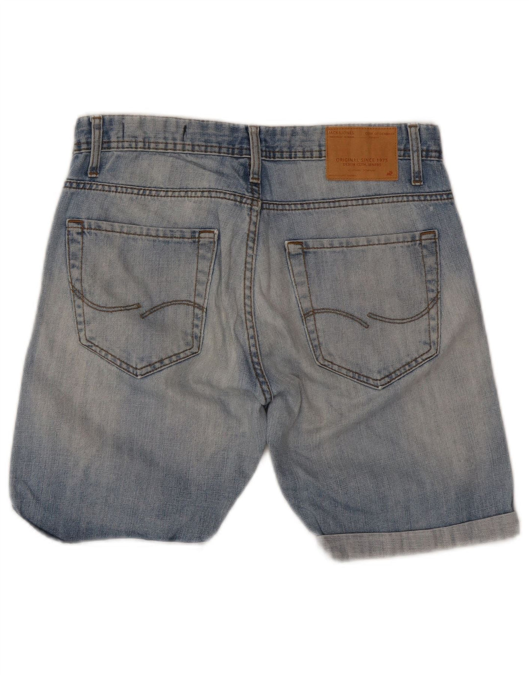 Jack & Jones Hombre Shorts Vaqueros W32 Azul Medio