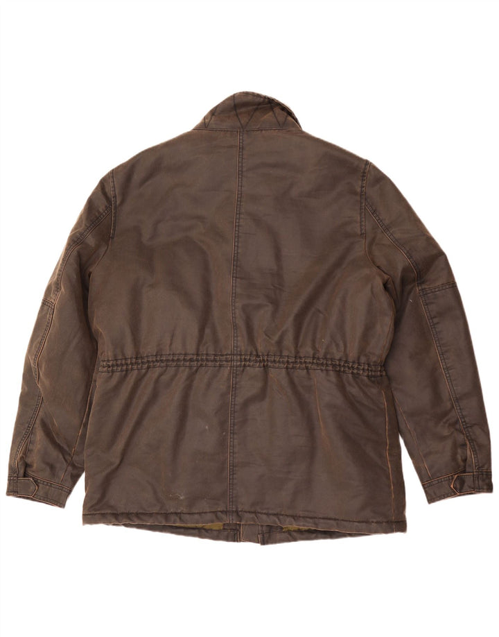 Marks & Spencer Chaqueta de algodón encerado para hombre UK 42 XL Marrón