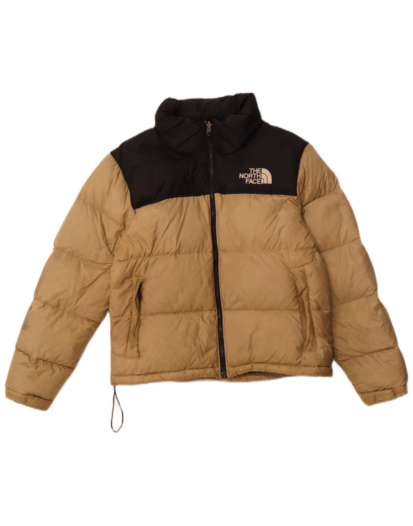 THE NORTH FACE Chaqueta acolchada para mujer UK 44 Medium Beige Colorblock Nylon