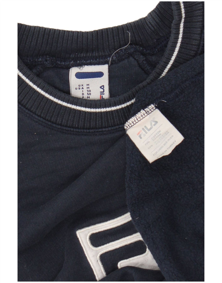 Fila Hombre Graphic Sudadera Jumper Medium Azul Marino Algodón