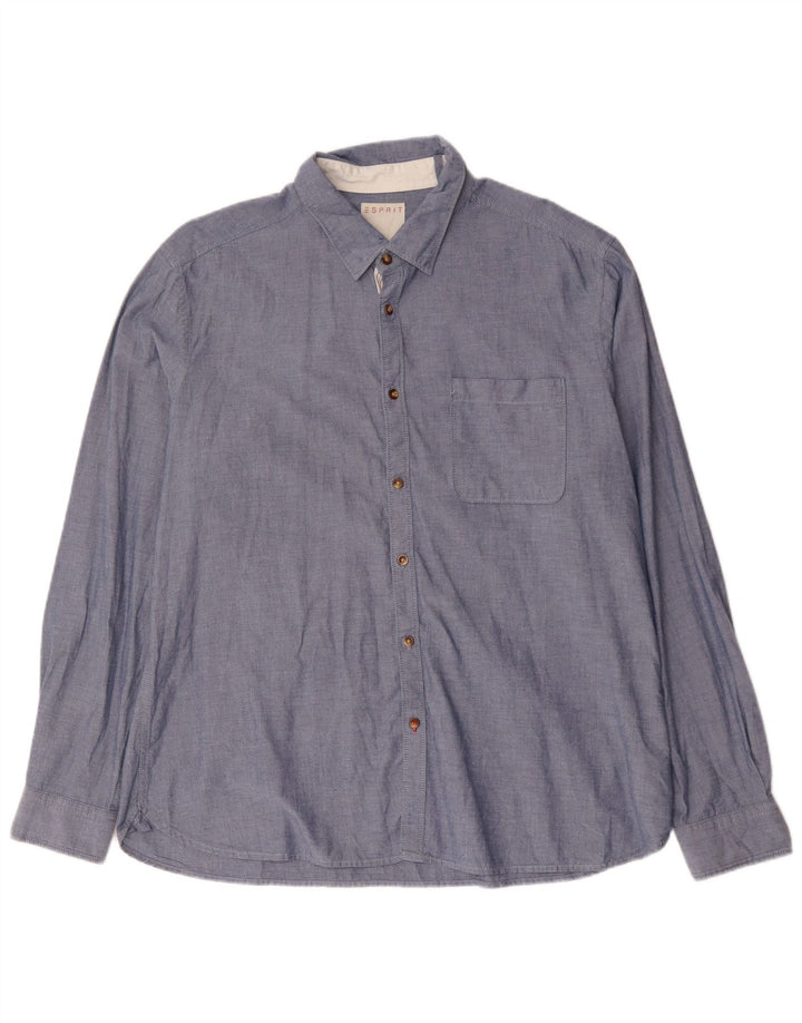 Camisa de hombre Esprit 2XL Algodón azul