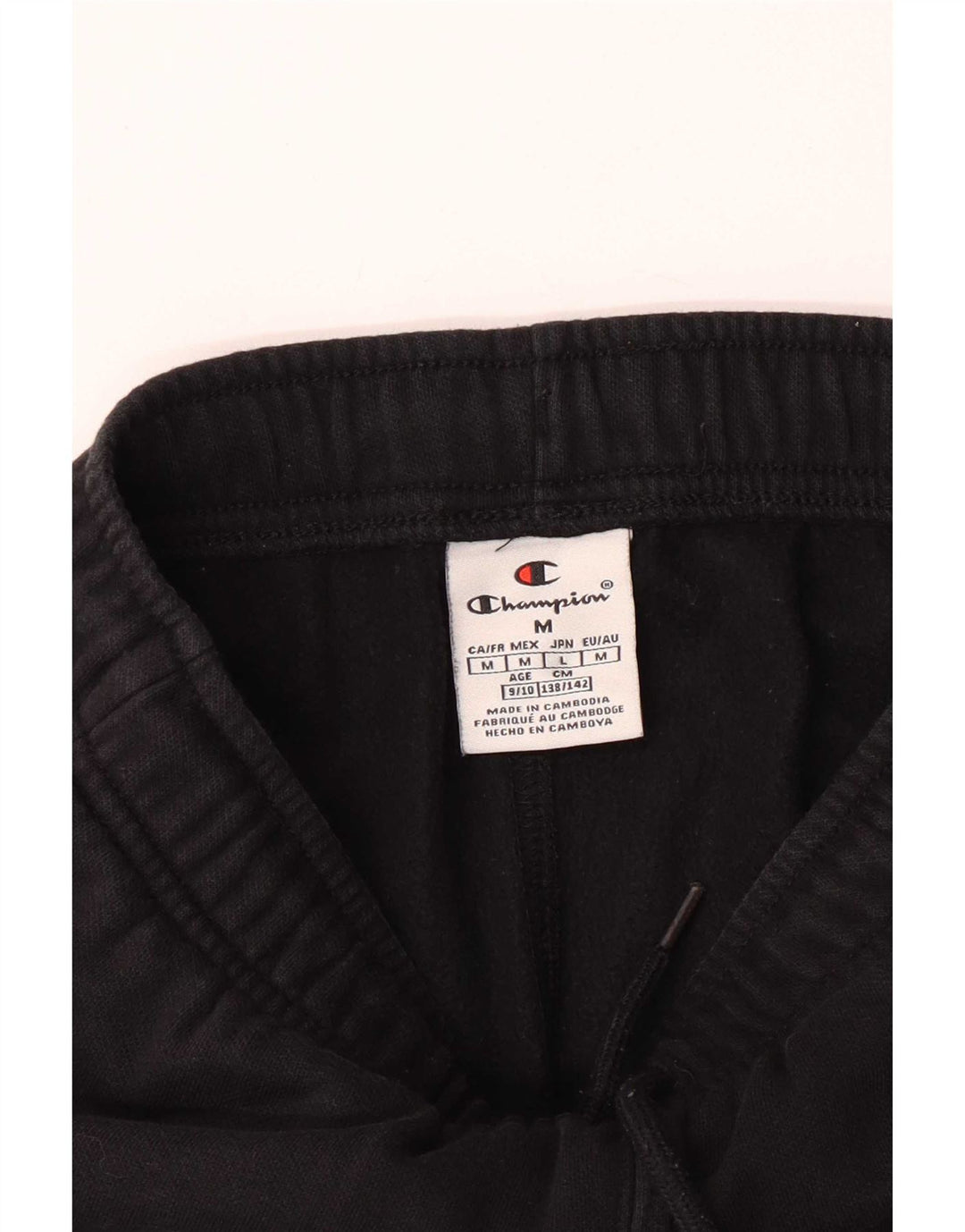 Champion Pantalones de chándal para niño Joggers 9-10 años Mediano Negro