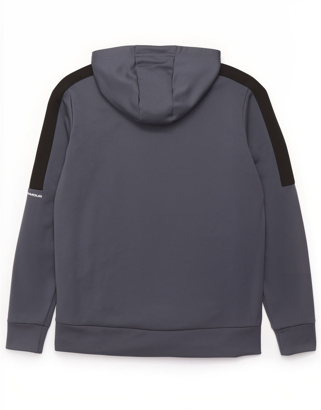 Under Armour Sudadera con capucha y cremallera para hombre, talla pequeña, poliéster azul