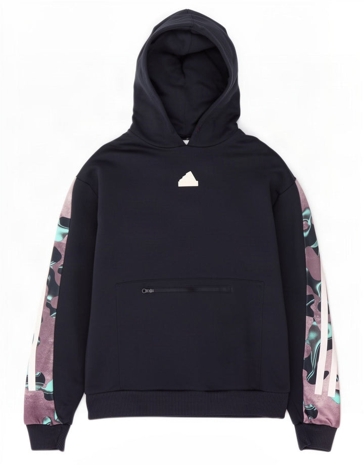 Adidas Hombre Sudadera con capucha Jumper Small Azul Marino Camuflaje Poliéster