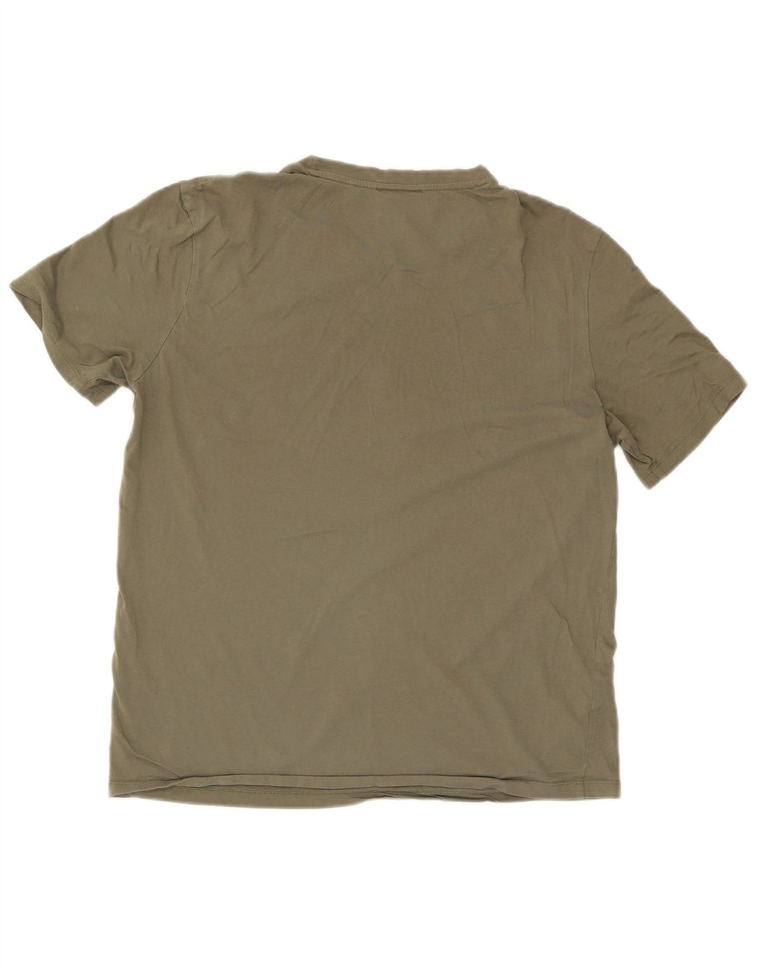 Hugo Boss Hombres Camiseta Gráfica Top Grande Caqui
