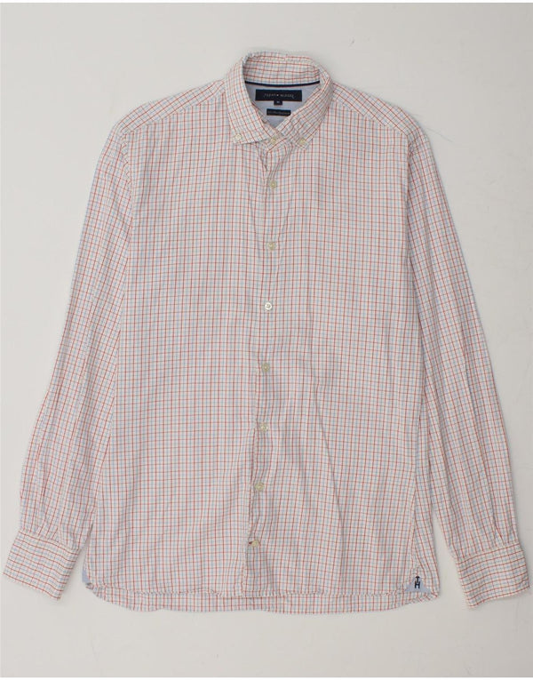 TOMMY HILFIGER Camisa de hombre Medium Red Check Cotton
