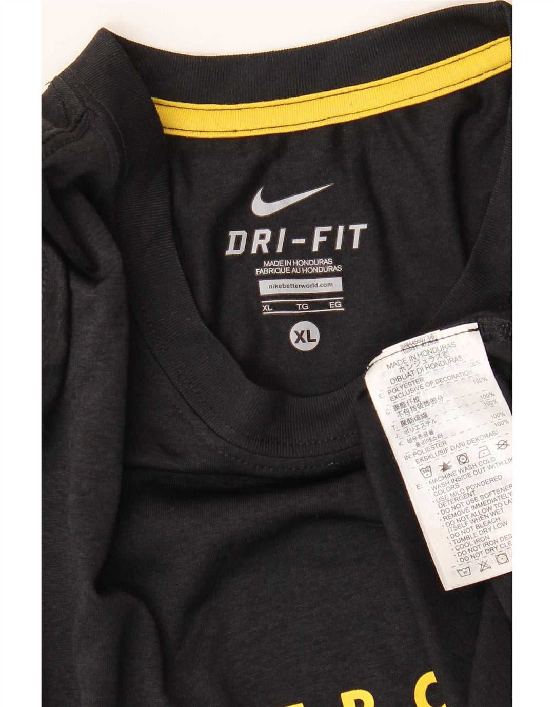 Nike Camiseta Dri Fit Graphic para hombre Top XL Poliéster negro