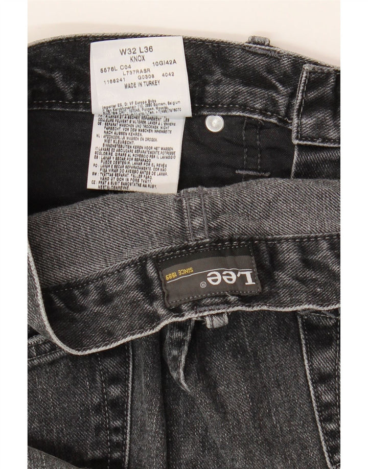 LEE Vaqueros rectos desgastados Knox para hombre W32 L29 Algodón gris