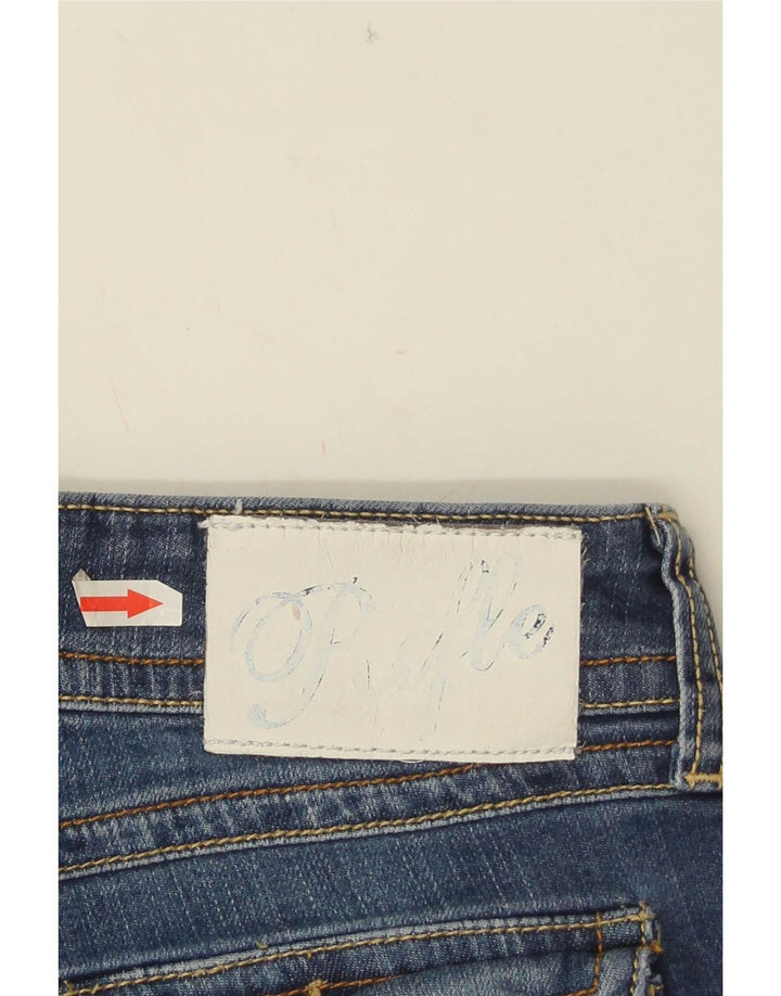 Vaqueros ajustados para mujer Rifle W29 L33 Algodón azul