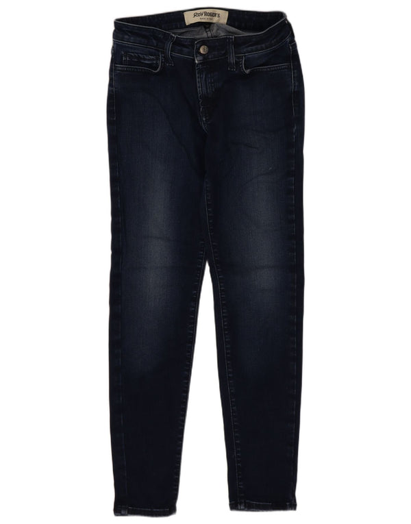 Vaqueros pitillo para mujer Roy Rogers W28 L27 Poliéster azul