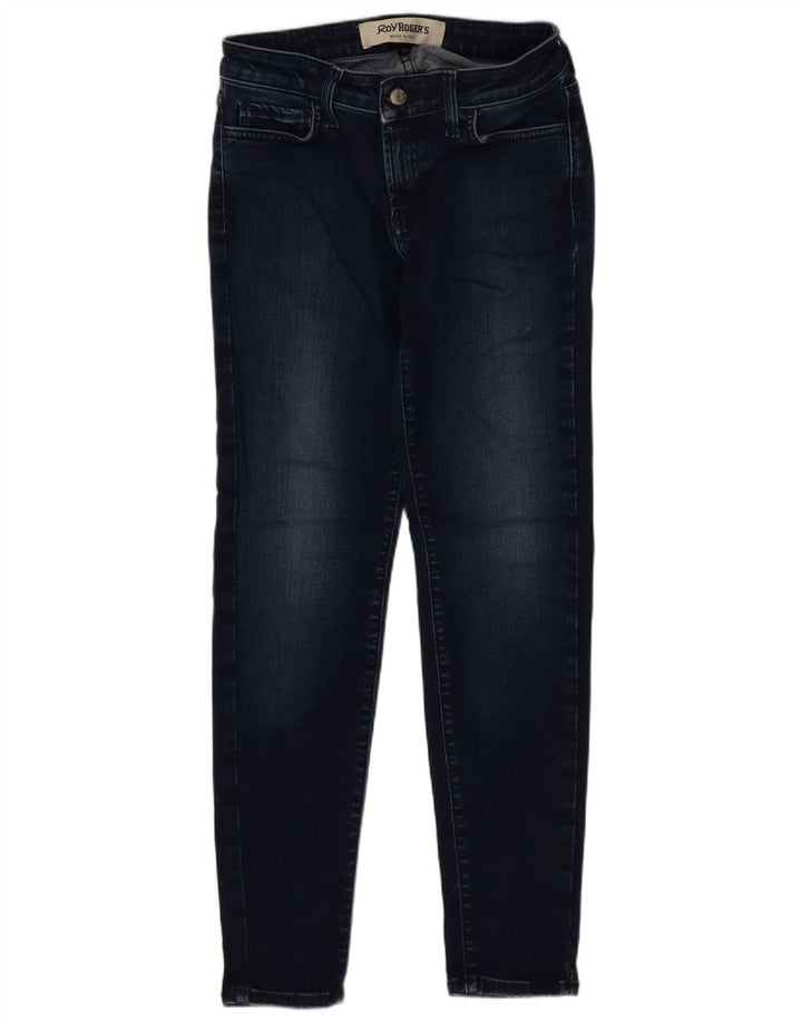 Vaqueros pitillo para mujer Roy Rogers W28 L27 Poliéster azul