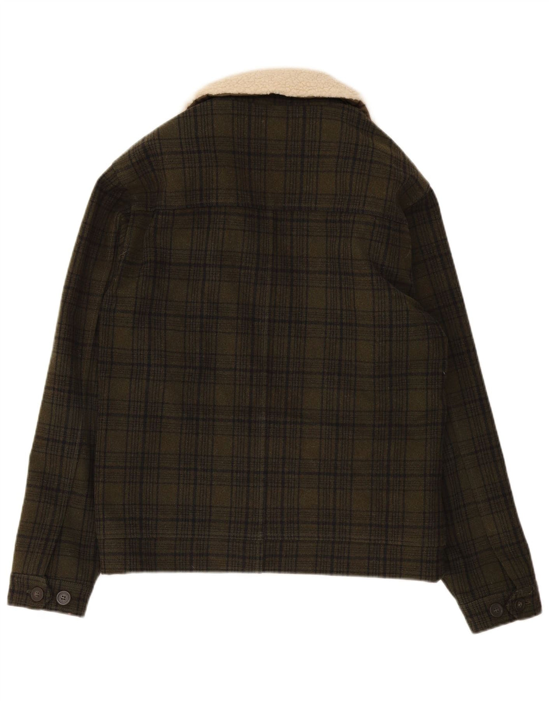 Chaqueta cortavientos mínima para hombre UK 40 Large Green Plaid