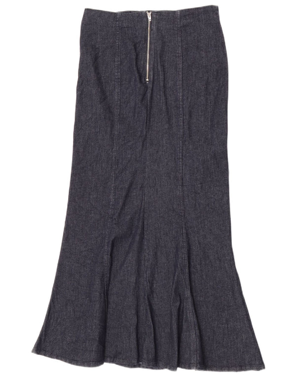 Zara Falda Vaquera De Sirena Para Mujer Small W26 Algodón Azul Marino