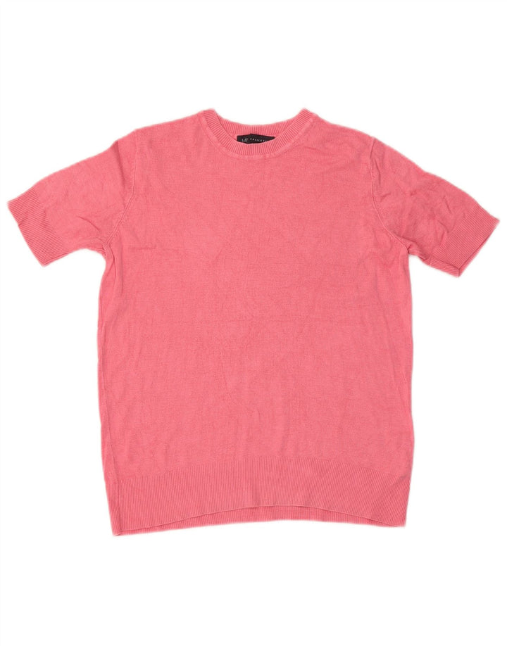 Marks & Spencer Suéter de Cuello Redondo para Mujer UK 8 Small Pink