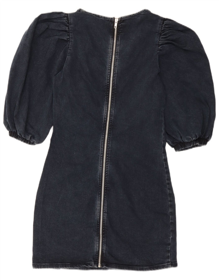 Zara Vestido Vaquero Mujer UK 40 Medio Azul Marino
