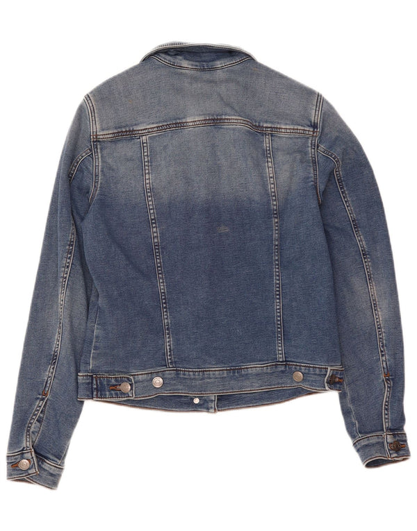Esprit Chaqueta vaquera corta para mujer UK 10 Small Algodón azul