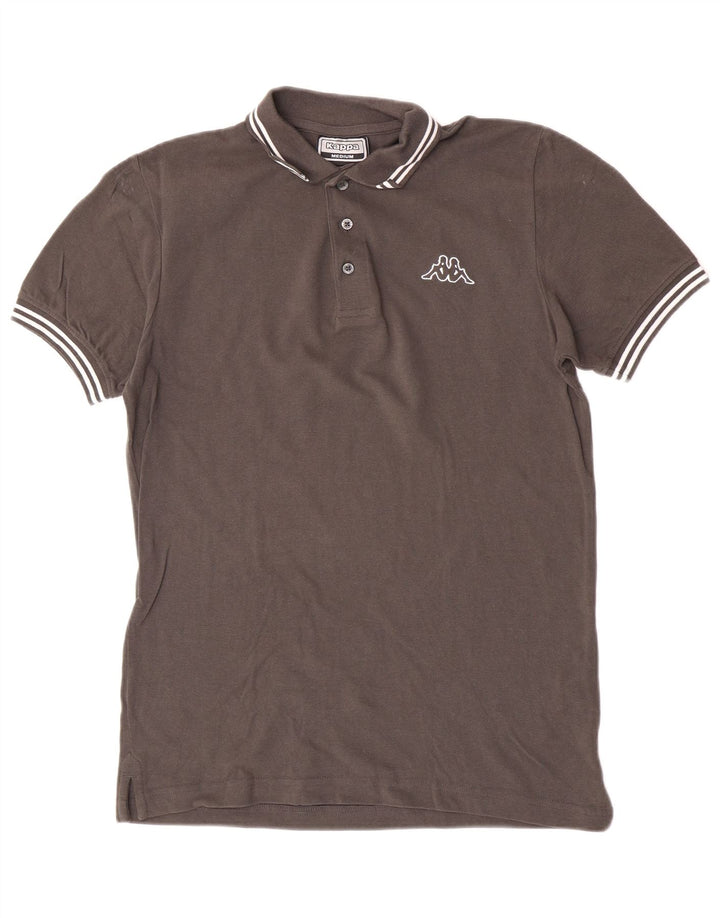 Polo Kappa Hombre De Algodón Gris Medio