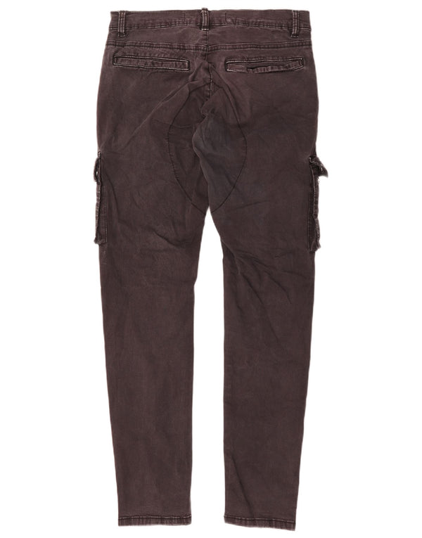 Zara Mens Cargo Slim Jeans EU 38 Small W30 L30 Algodón Gris