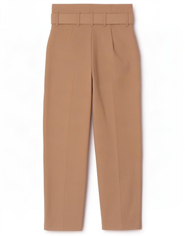 Topshop Pantalones casuales de cintura alta para mujer UK 8 Small W26 L28 Beige
