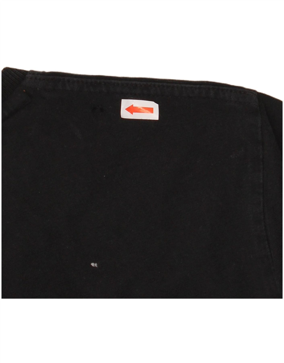 SUPERDRY Hombre Camiseta Top Medium Negro Algodón