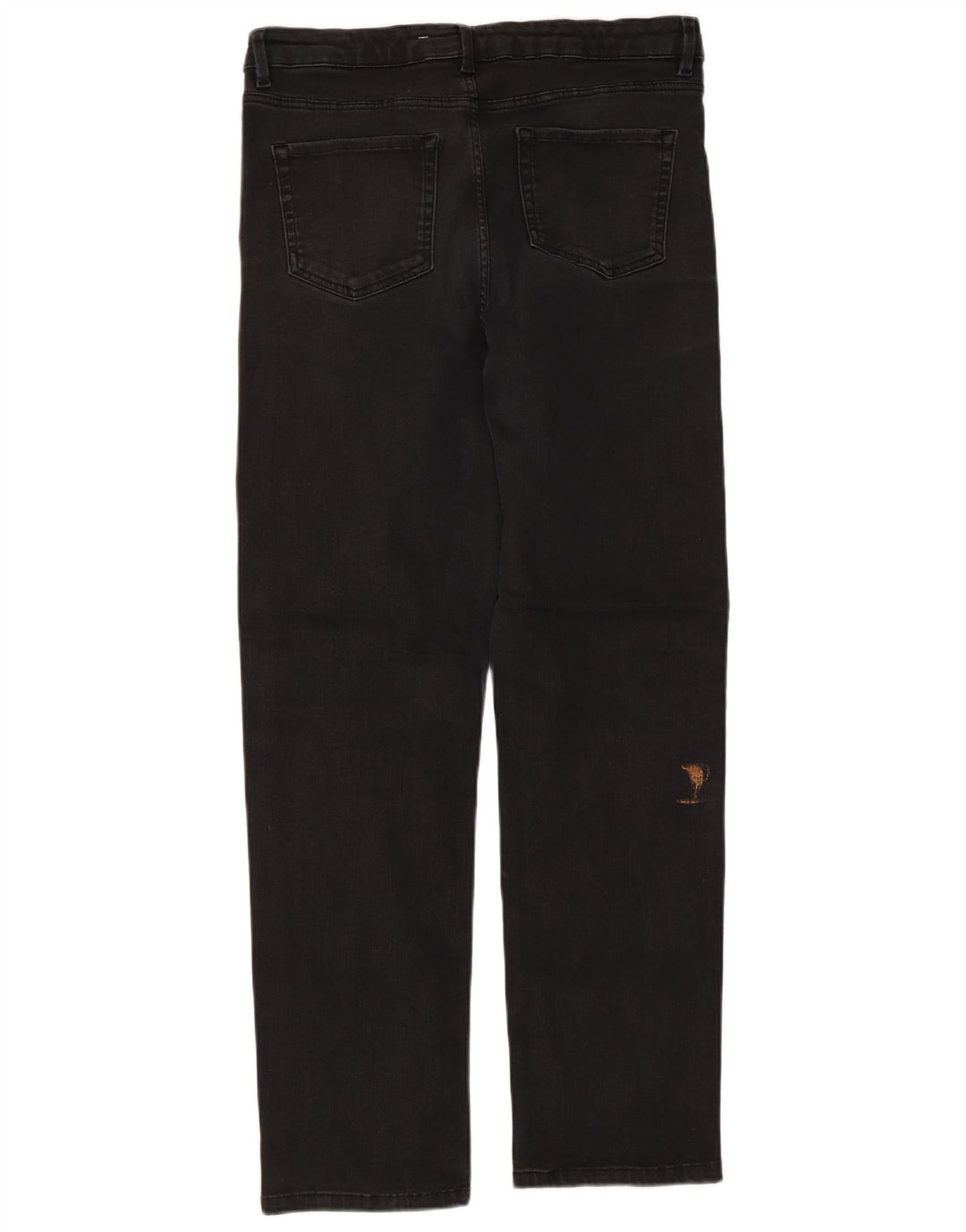 Marks & Spencer Vaqueros rectos regulares para mujer UK 46 Large W32 L30 Negro