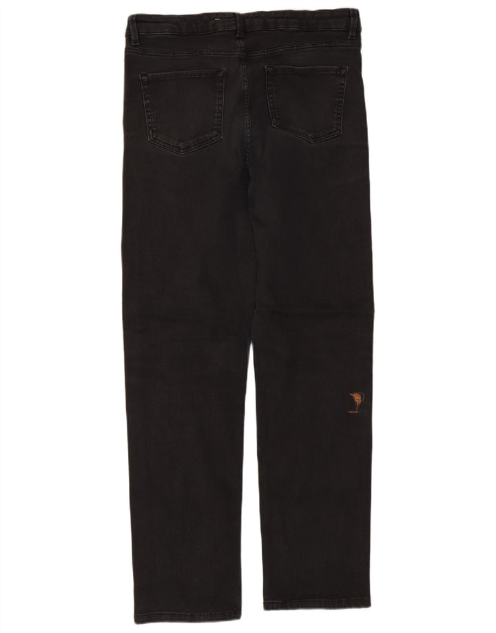 Marks & Spencer Vaqueros rectos regulares para mujer UK 46 Large W32 L30 Negro